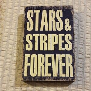 Stars & Stripes Forever Wall Art-Vintage Look